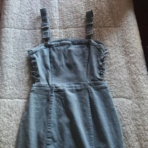 NWOT! Rosie Daze Denim Overall Dress